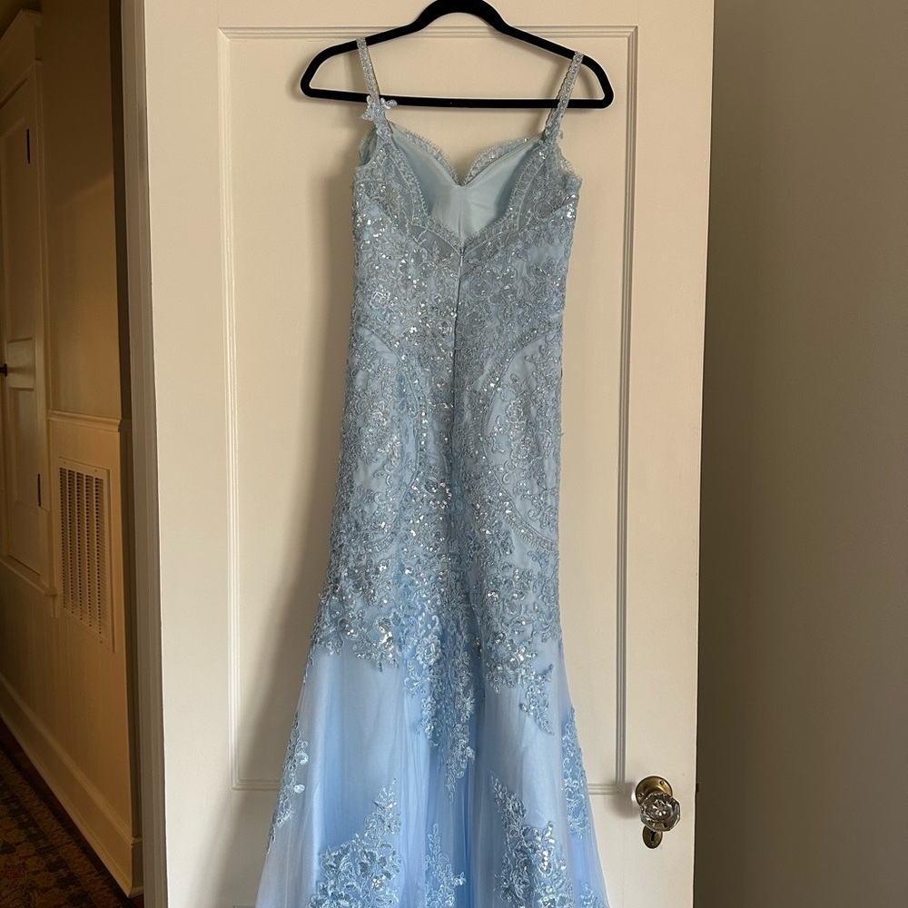 Siaoryne Sky Baby Blue Mermaid Prom Dress (custom made)